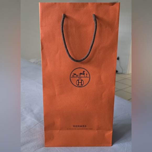 Hermès Orange Shopping Bag
